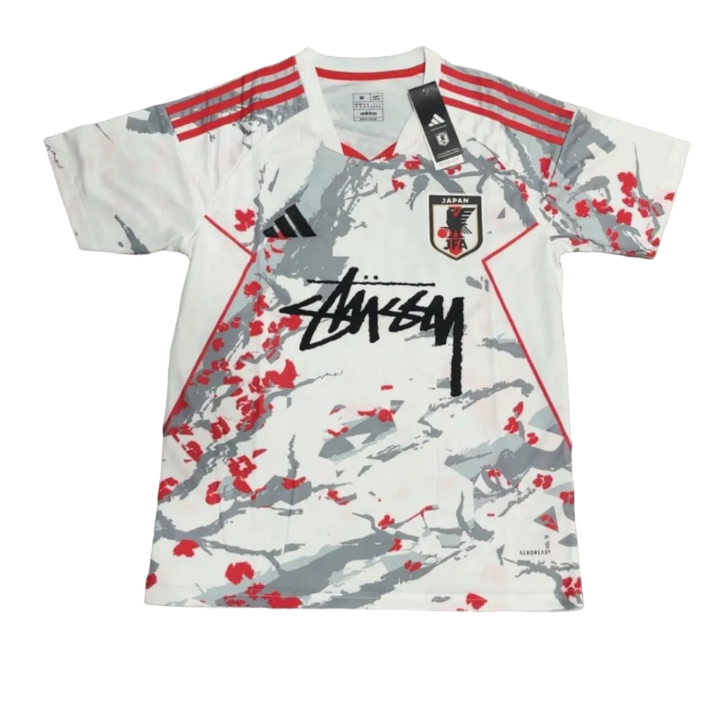 JAPAN X STÜSSY FOOTBALL JERSEY “white and red”