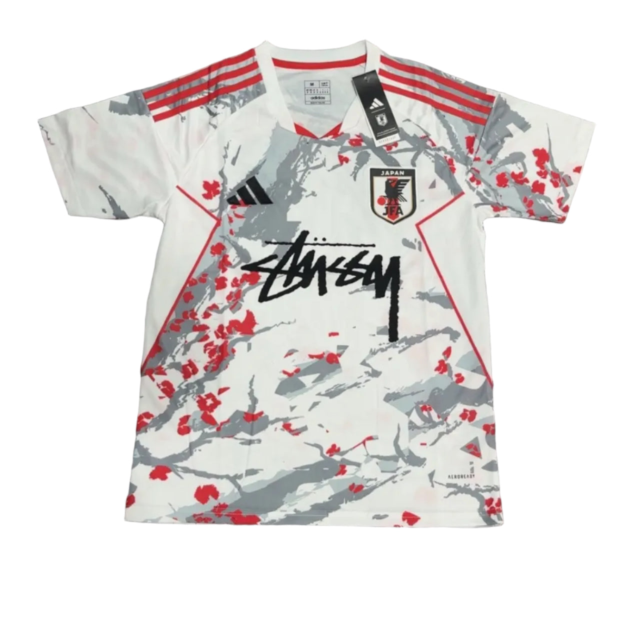JAPAN X STÜSSY FOOTBALL JERSEY “white and red”