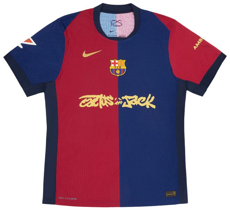 Cactus jack Barcelona football jersey “red and blue”