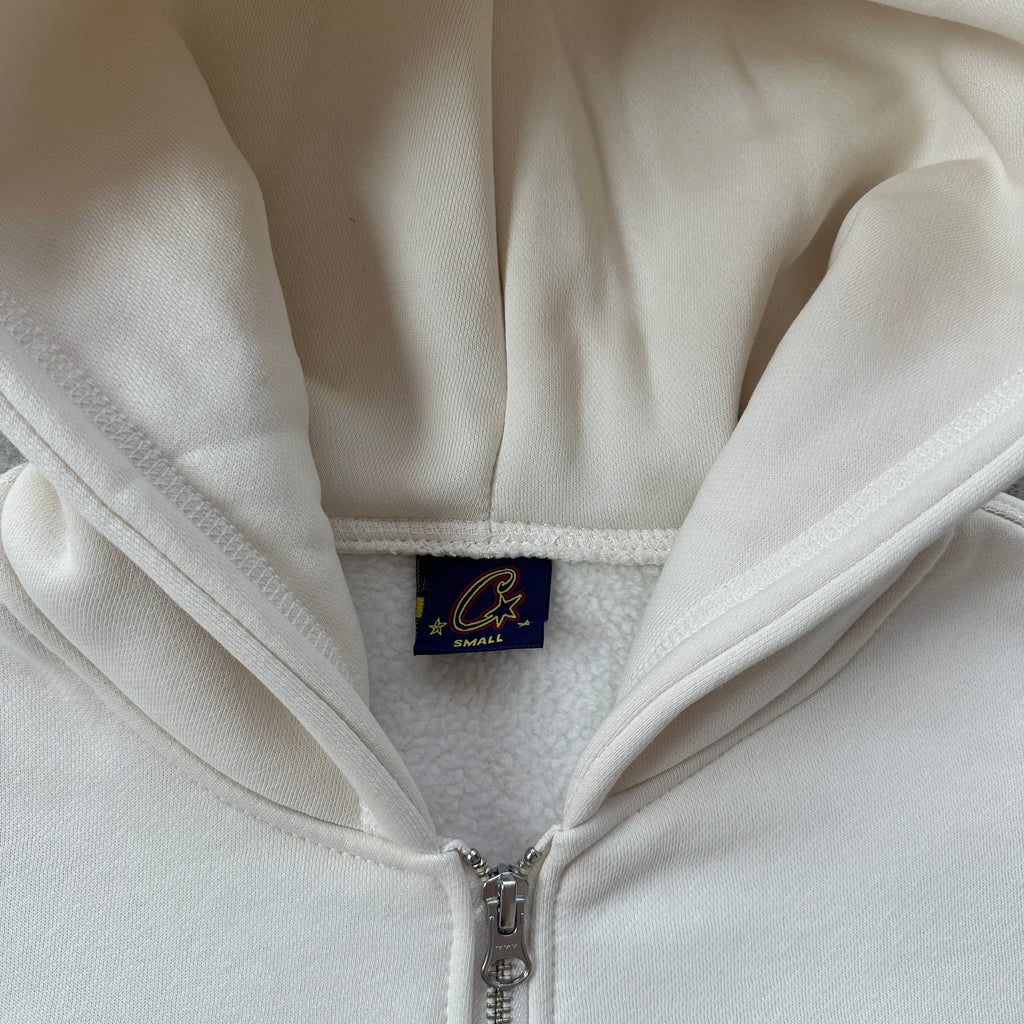 corteiz island puff print zip set [off white]